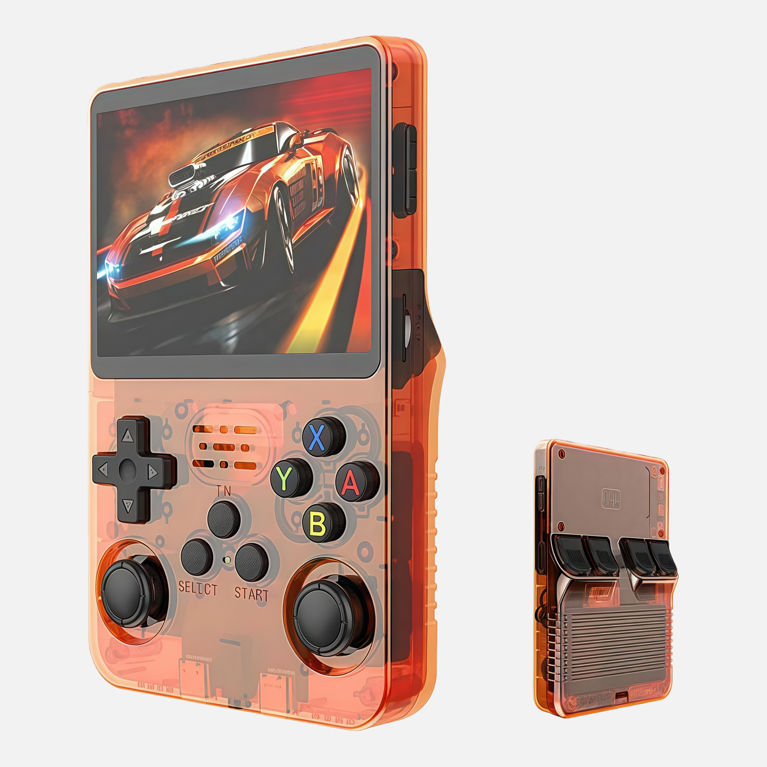 Dual Screen Retro Handheld Game Console – Portable Arcade Gaming Device with Flip Design