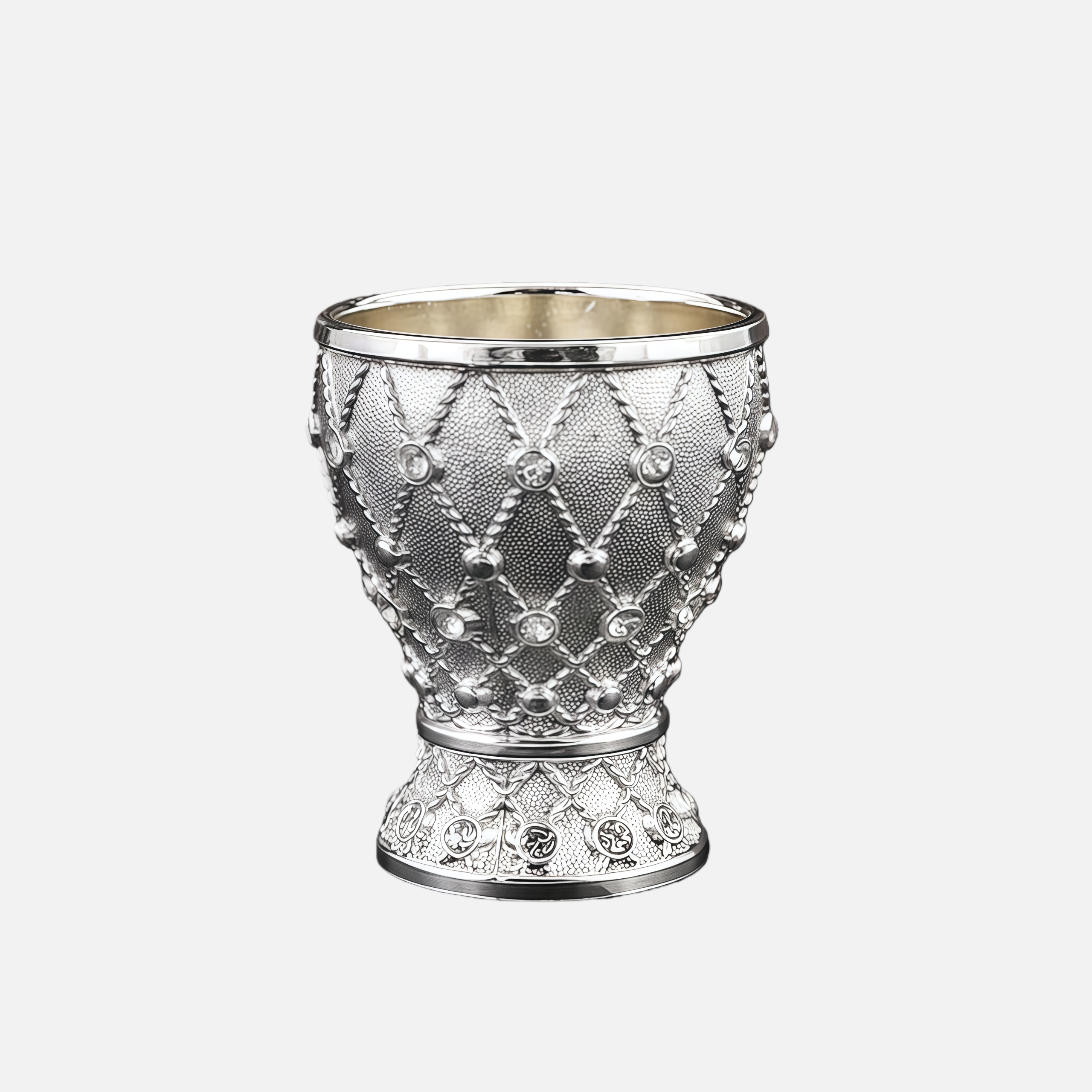 Luxury Gold Cocktail Glass – Vintage Goblet with Crystal Rhinestone Design