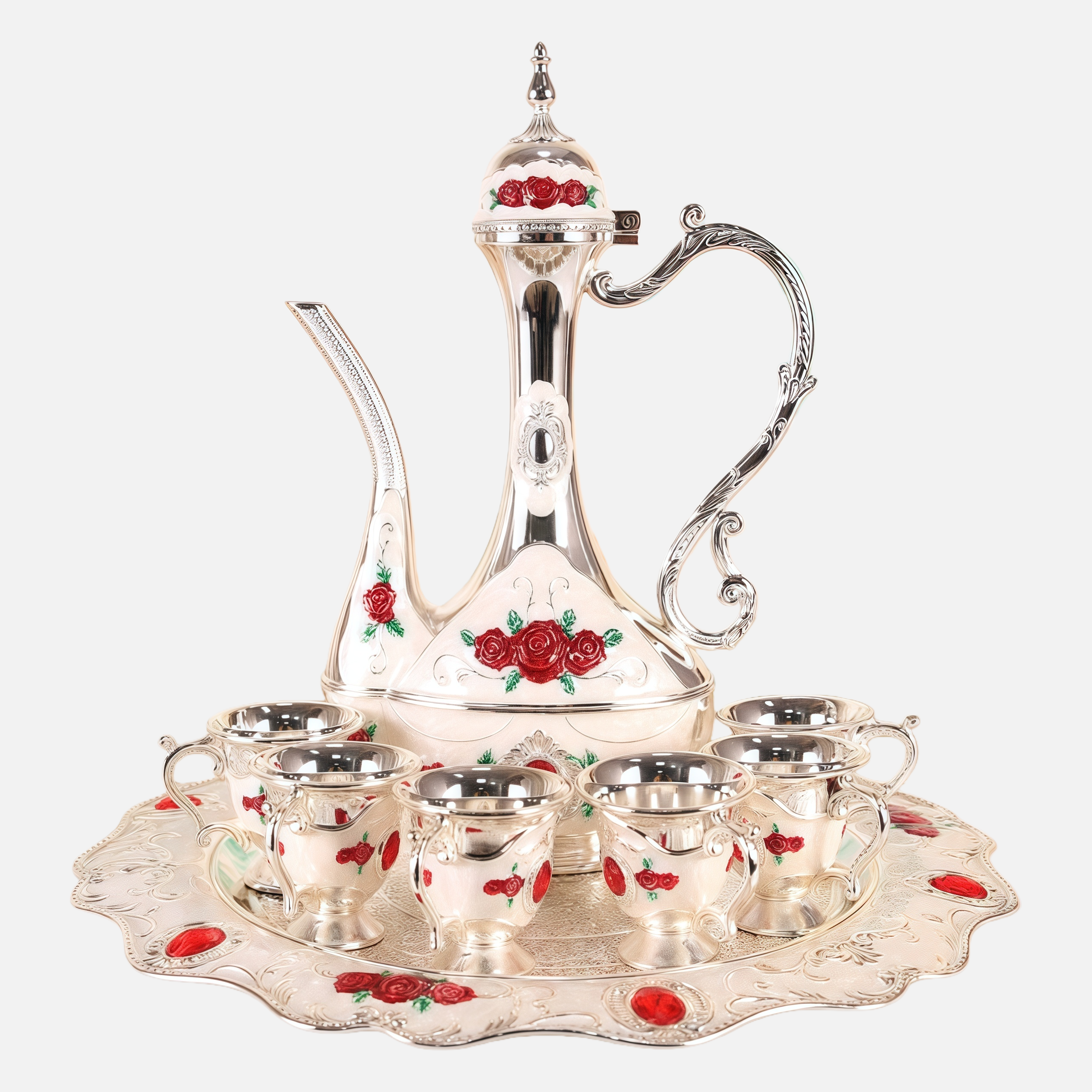 Luxury Wine Decanter Set – Elegant Gift Set with Cups & Tray for Special Occasions