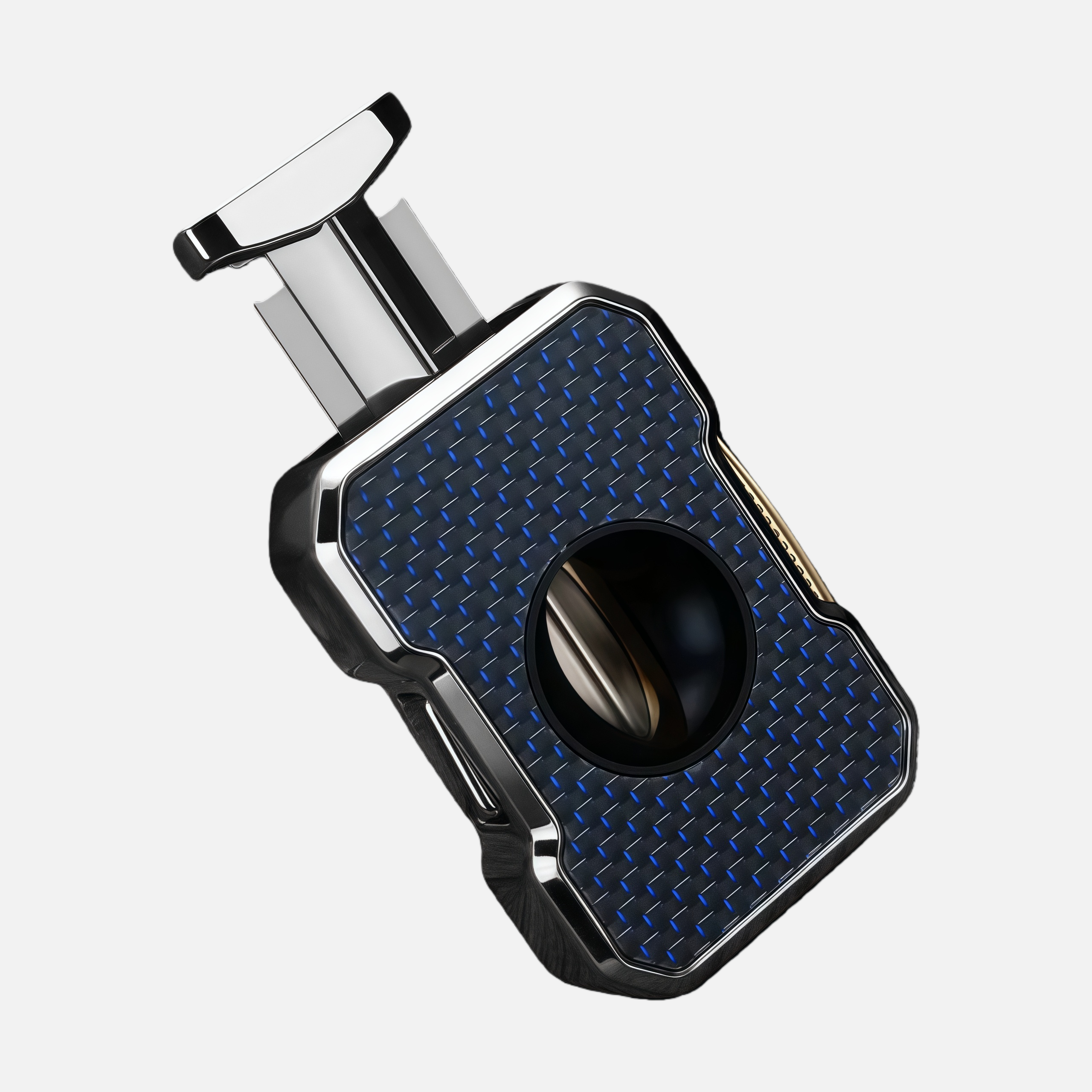 Portable Slider Cigar Cutter – Compact Precision Pocket Tool with Push Blade Design