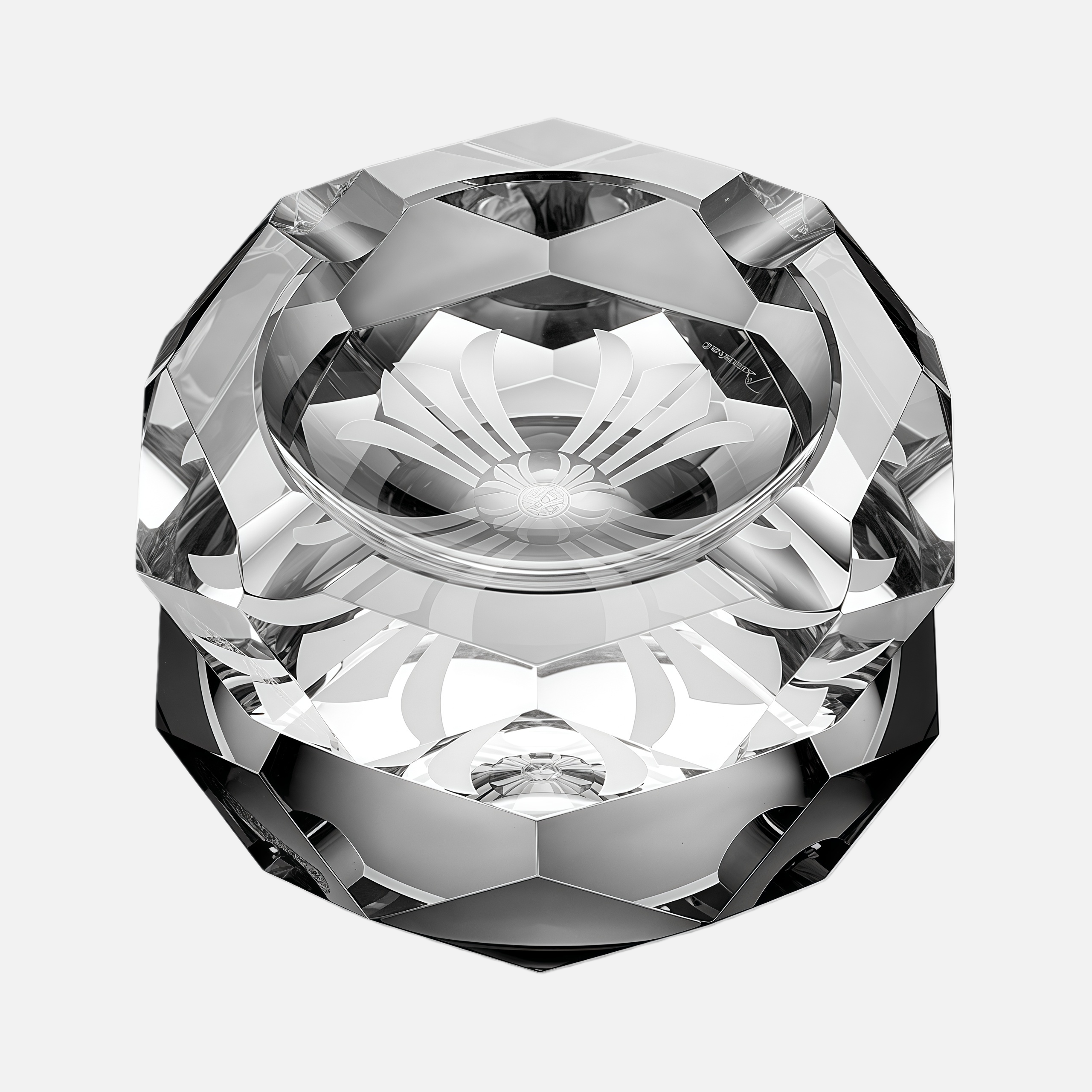Premium Crystal Cigar Ashtray – Elegant Faceted Geometric Design for Cigar Lovers