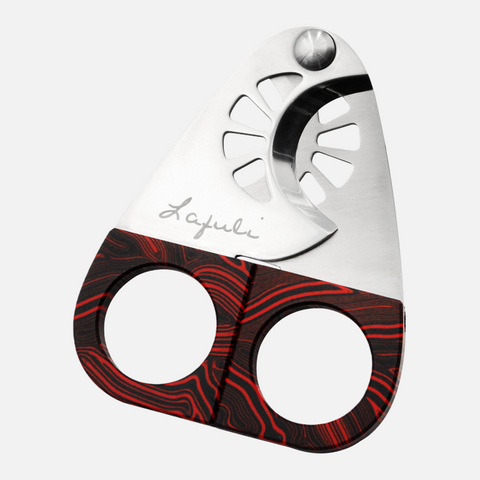 Elegant Double Blade Cigar Cutter – Stainless Steel with Precision Cut