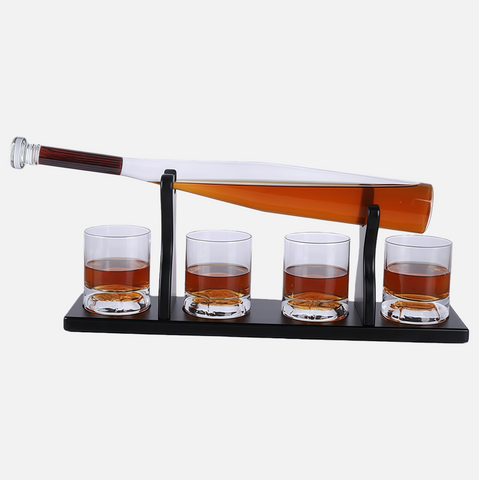Baseball Bat Whiskey Decanter Set – Premium Glass Gift for Men & Sports Lovers