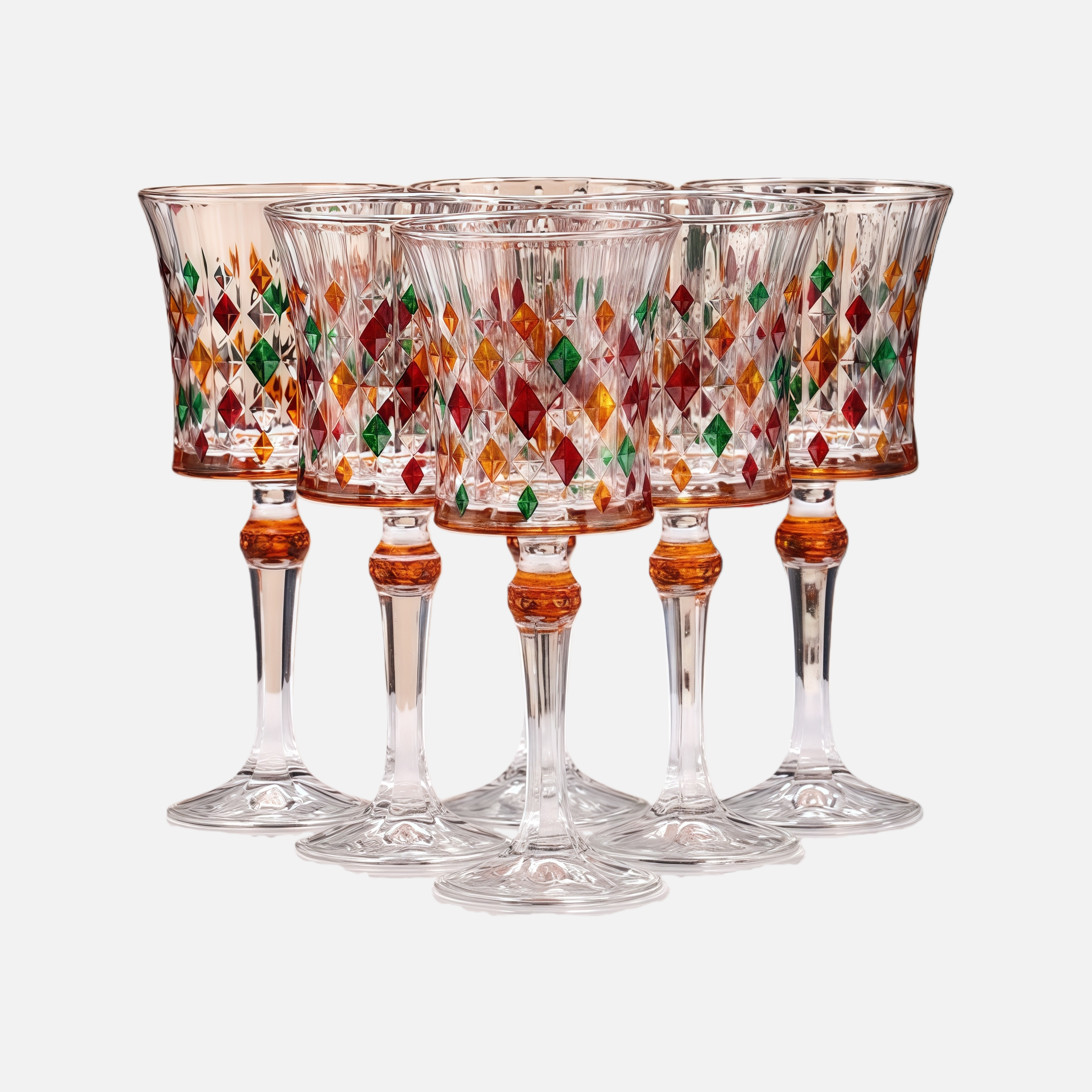 Luxury Spinning Crystal Wine Decanter Set – Handcrafted Rotating Glass with Gold Base