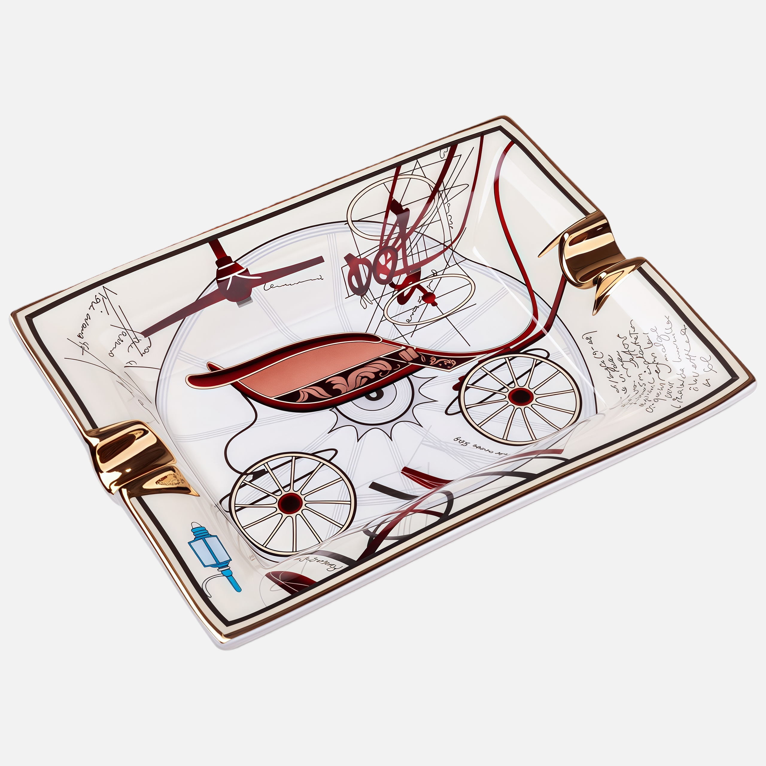 Premium Ceramic Cigar Ashtray – Elegant Creative Design with Single Cigar Holder