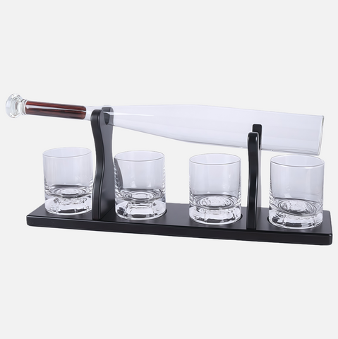 Baseball Bat Whiskey Decanter Set – Premium Glass Gift for Men & Sports Lovers