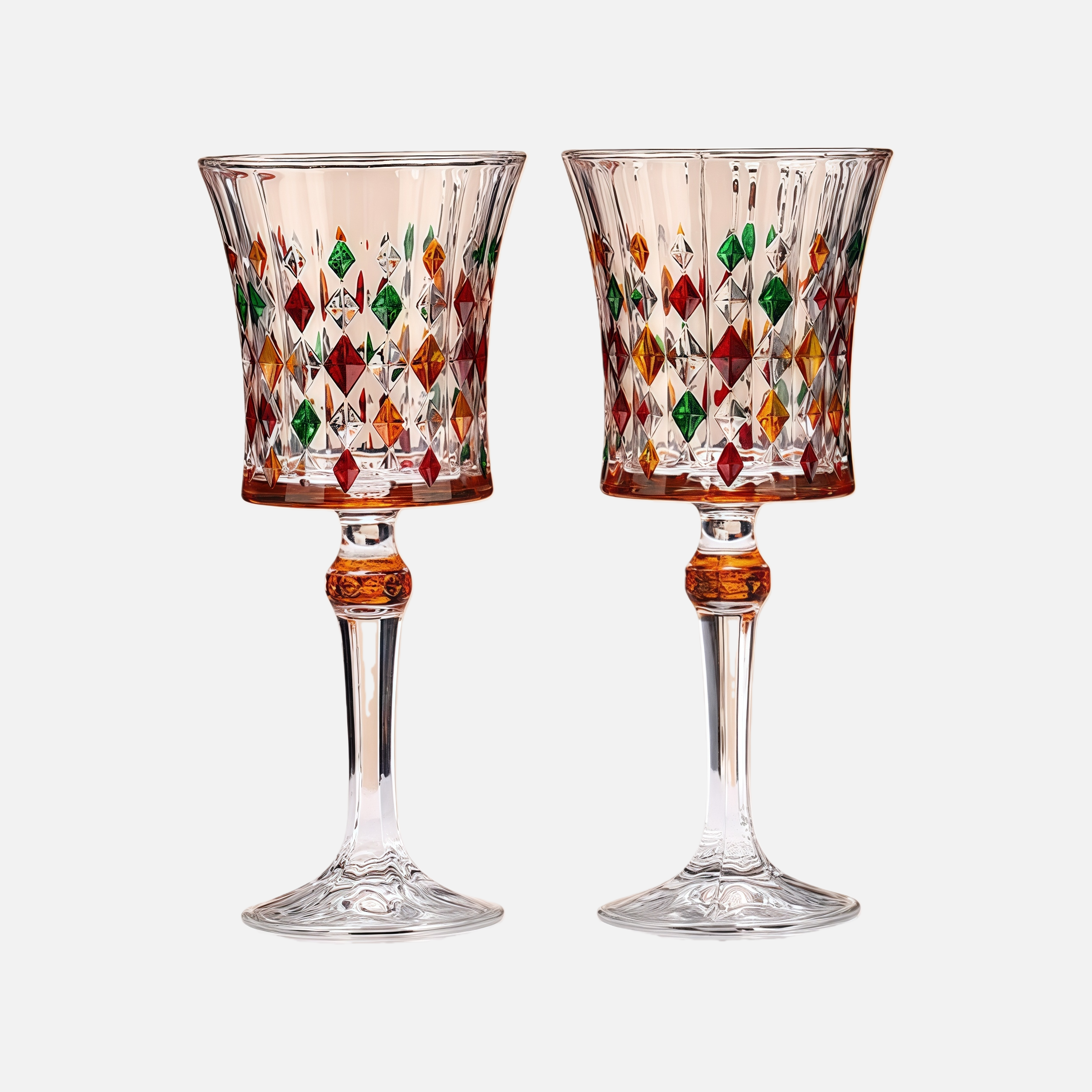 Luxury Spinning Crystal Wine Decanter Set – Handcrafted Rotating Glass with Gold Base