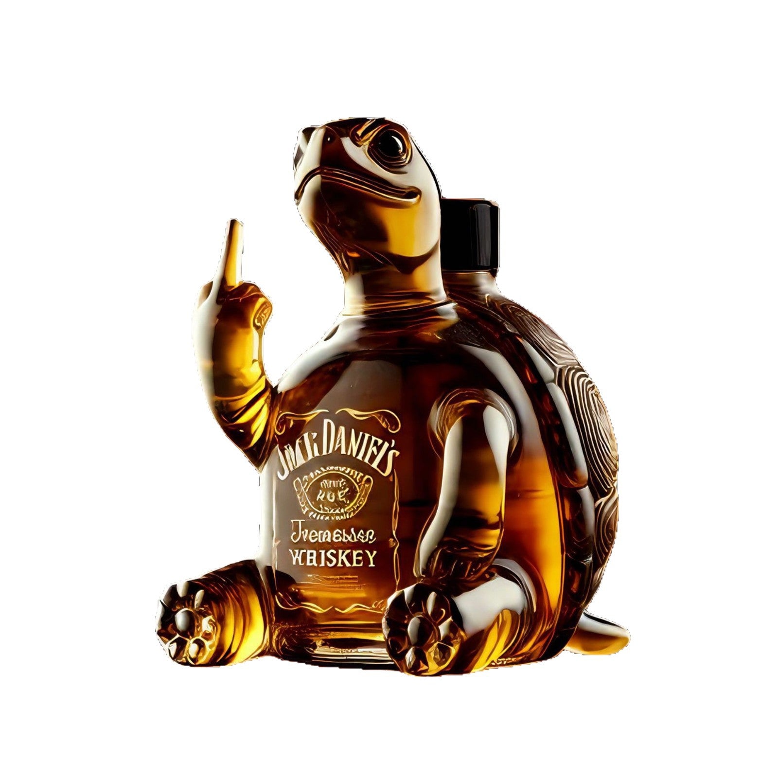 Funny Turtle Whiskey Decanter – Unique Glass Bottle Gift for Men & Bar Decor