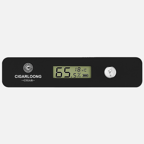 Smart Digital Hygrometer for Cigars – Accurate Temperature & Humidity Monitor with Probe