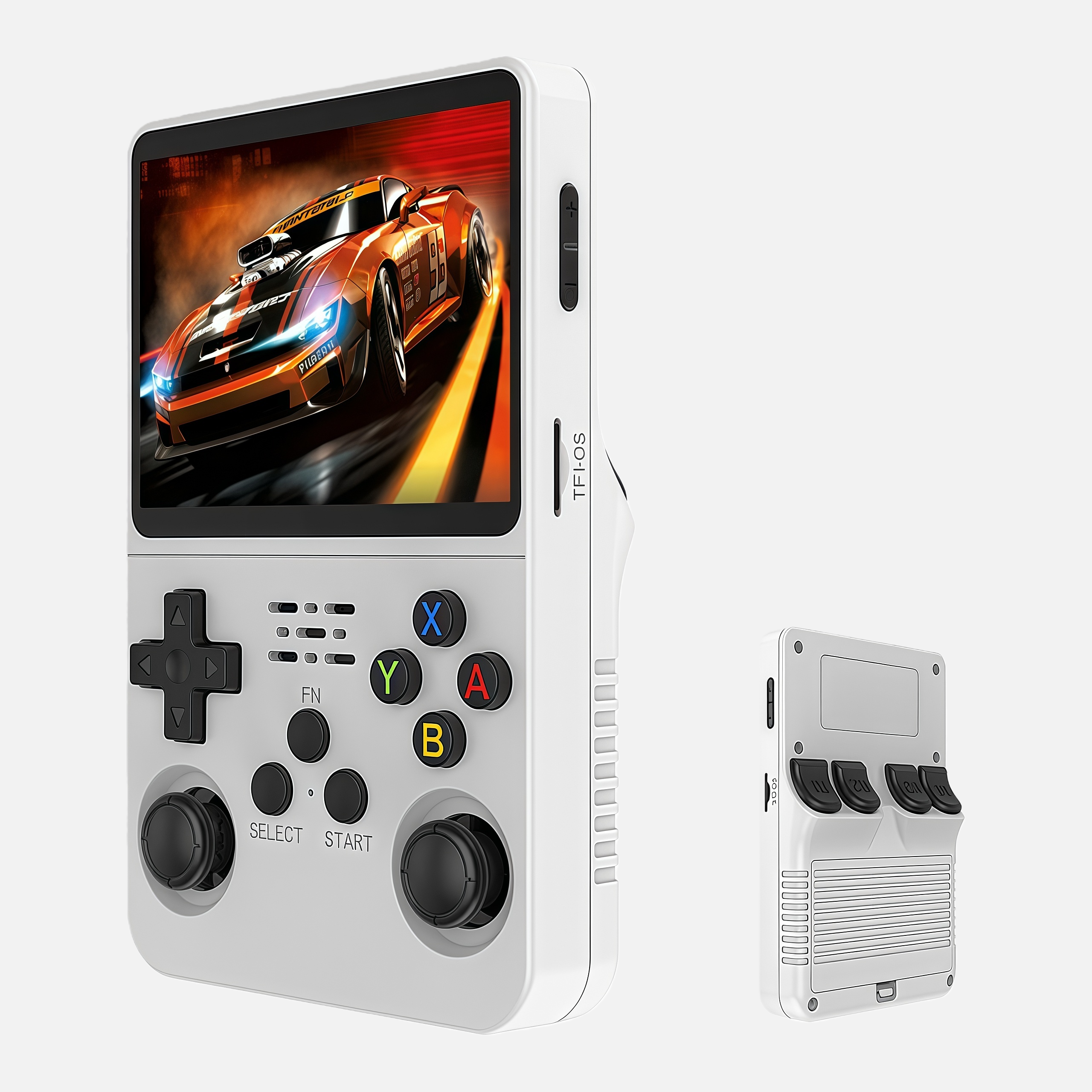 Dual Screen Retro Handheld Game Console – Portable Arcade Gaming Device with Flip Design