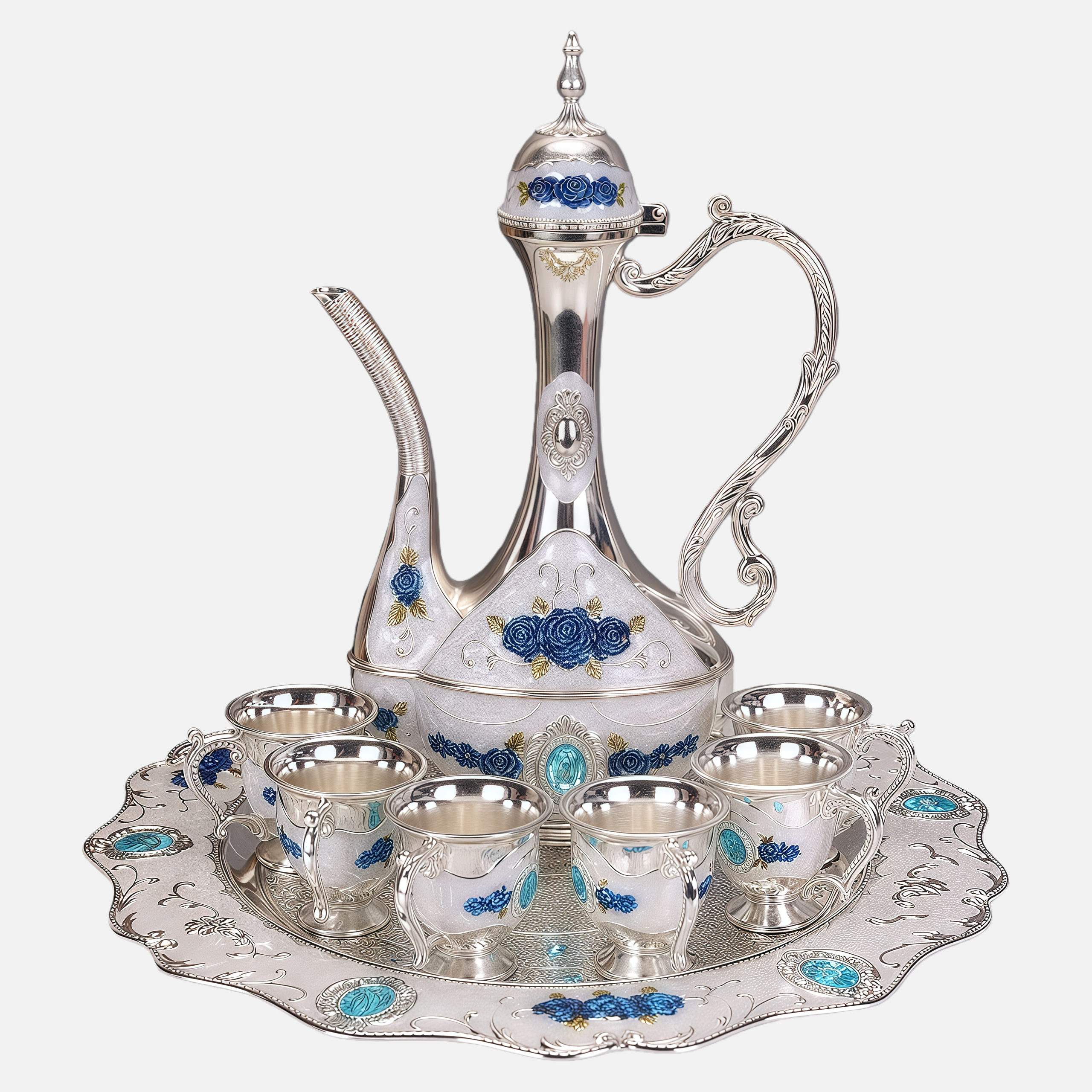 Luxury Wine Decanter Set – Elegant Gift Set with Cups & Tray for Special Occasions