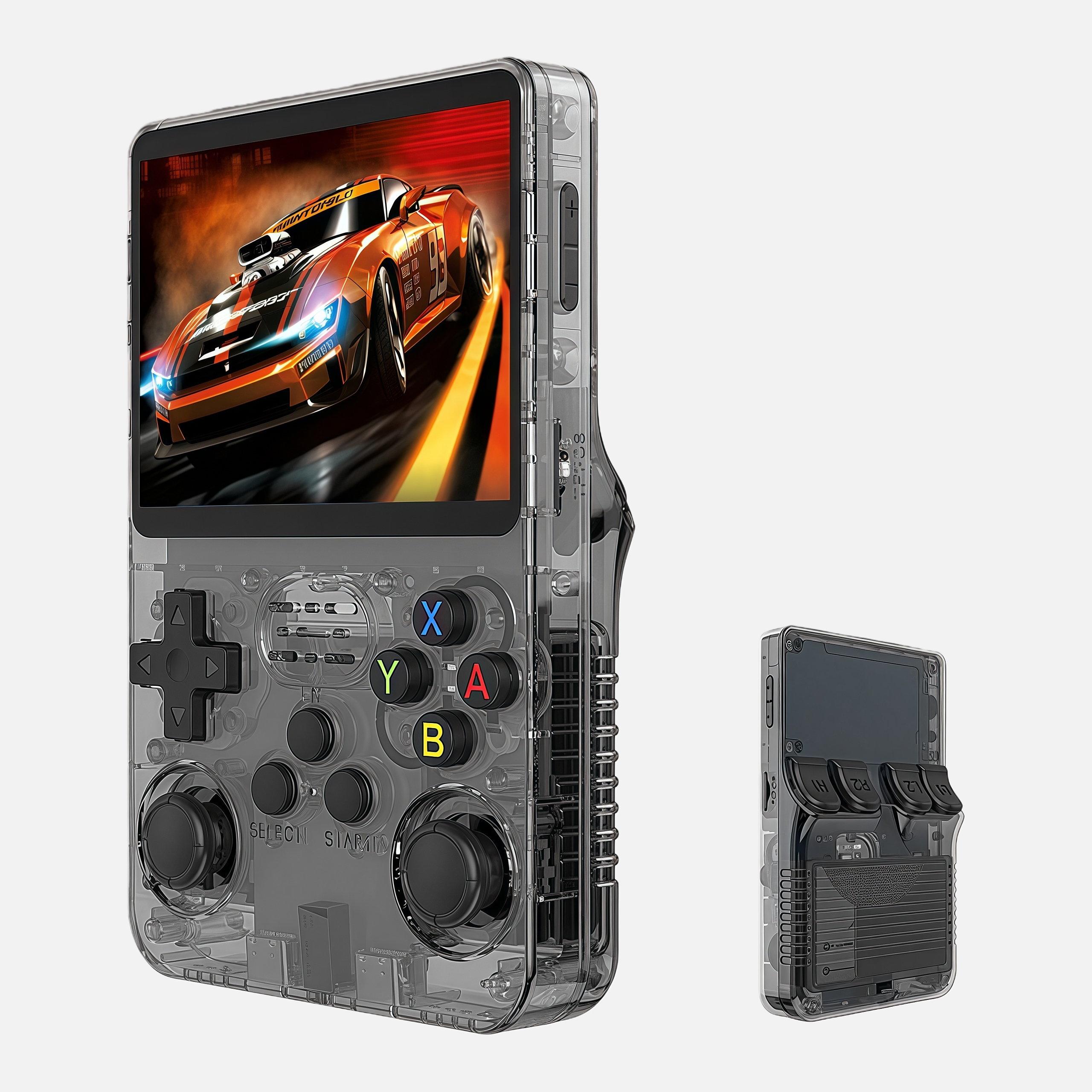 Dual Screen Retro Handheld Game Console – Portable Arcade Gaming Device with Flip Design