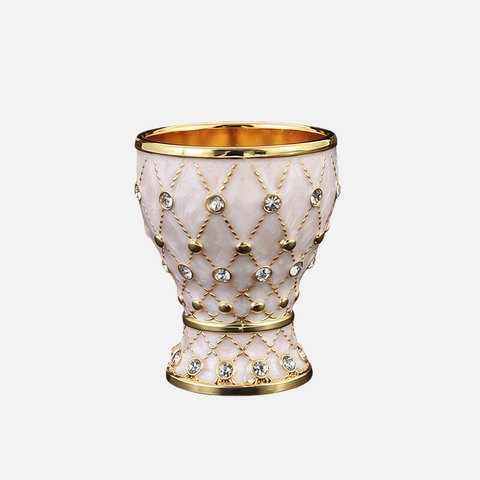 Luxury Gold Cocktail Glass – Vintage Goblet with Crystal Rhinestone Design