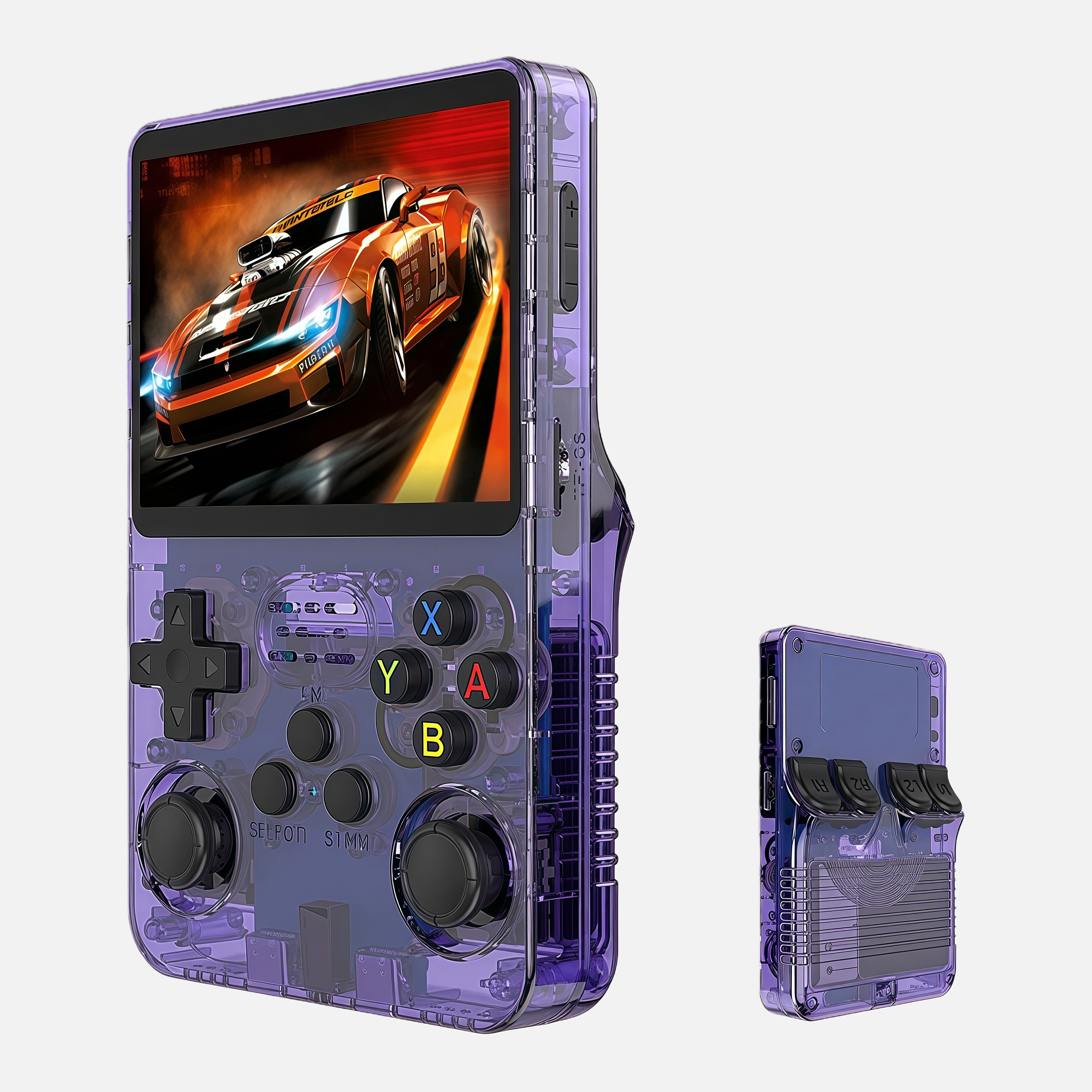 Dual Screen Retro Handheld Game Console – Portable Arcade Gaming Device with Flip Design