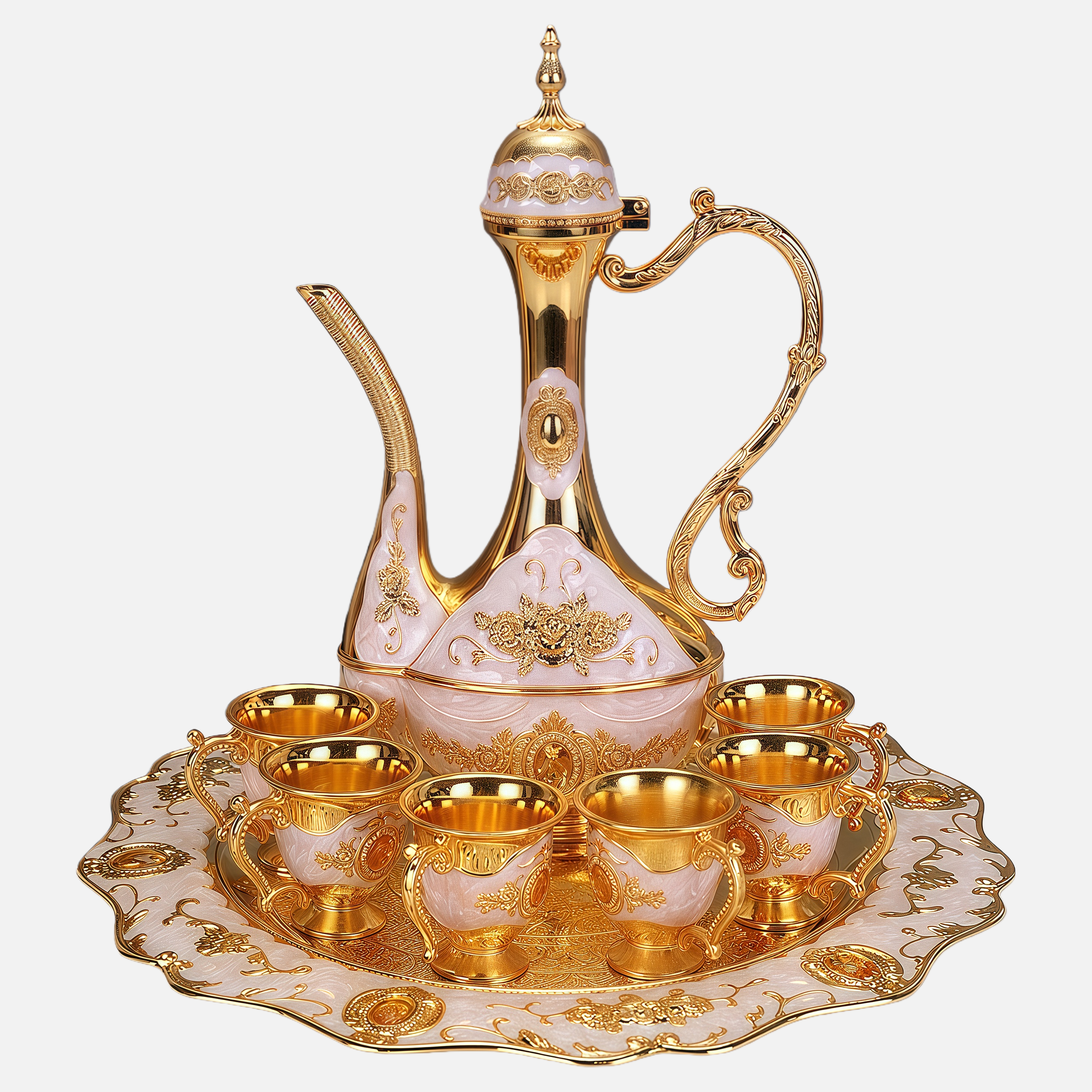 Luxury Wine Decanter Set – Elegant Gift Set with Cups & Tray for Special Occasions
