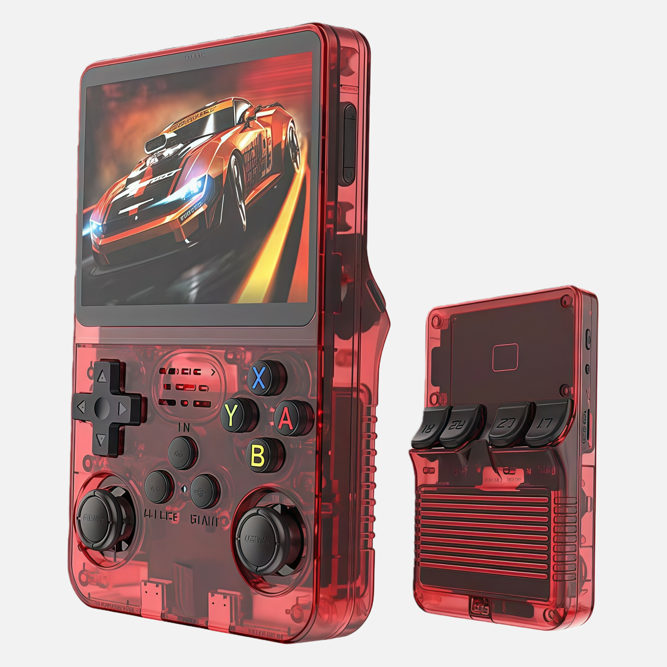Dual Screen Retro Handheld Game Console – Portable Arcade Gaming Device with Flip Design