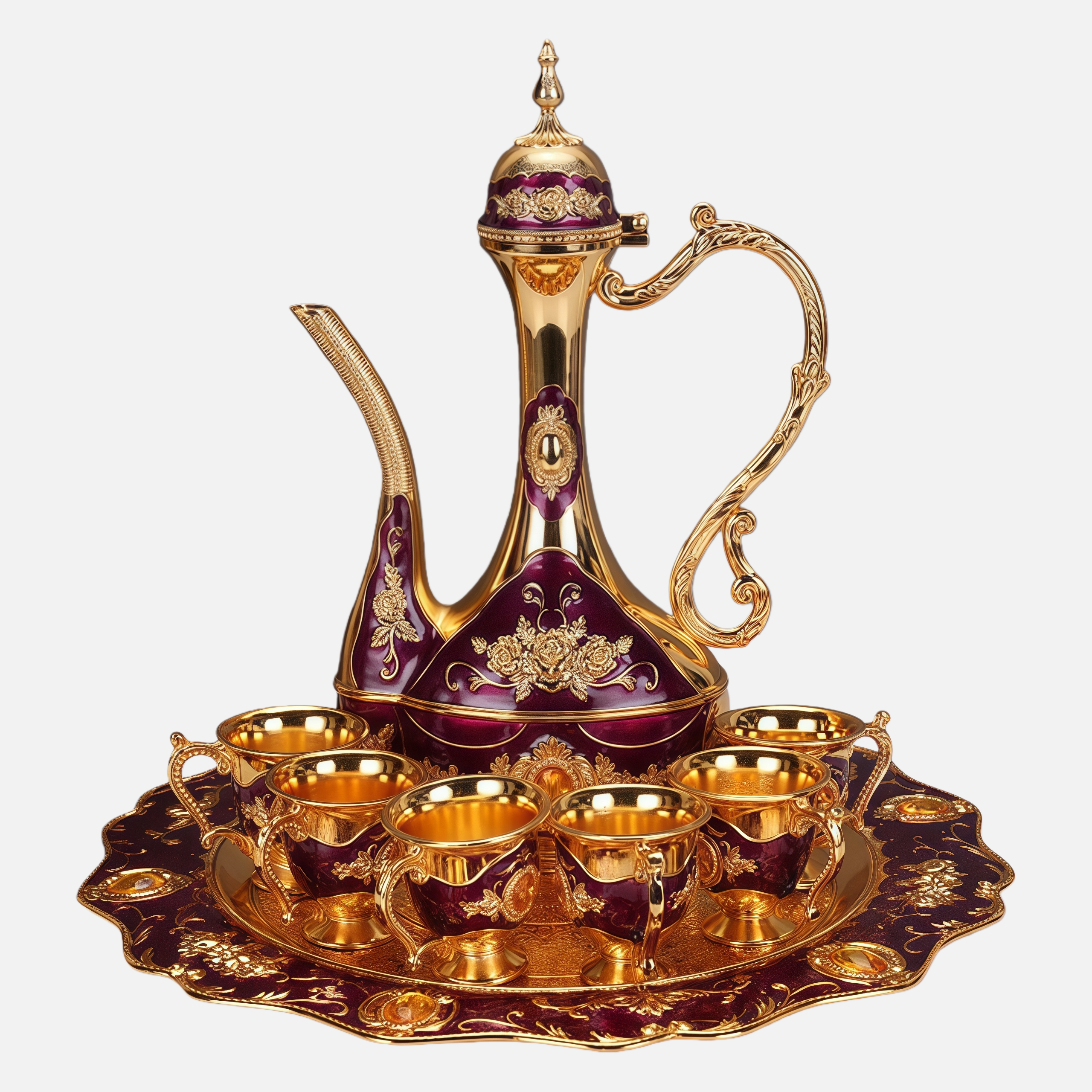 Luxury Wine Decanter Set – Elegant Gift Set with Cups & Tray for Special Occasions