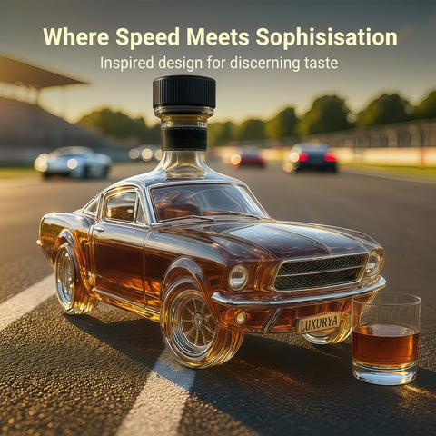 Luxury Car Whiskey Bottle Decanter – Creative Glass Liquor Dispenser for Bar, Gift & Home Decor