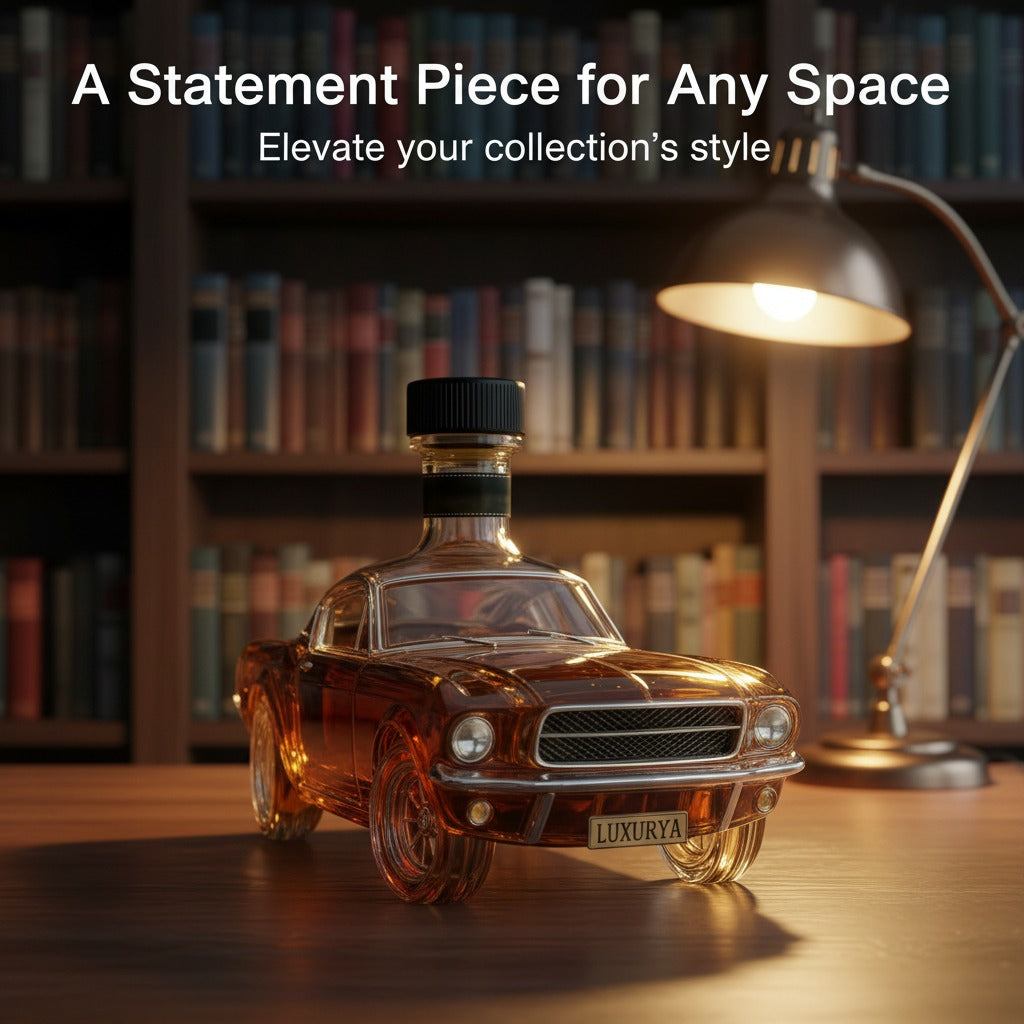 Luxury Car Whiskey Bottle Decanter – Creative Glass Liquor Dispenser for Bar, Gift & Home Decor