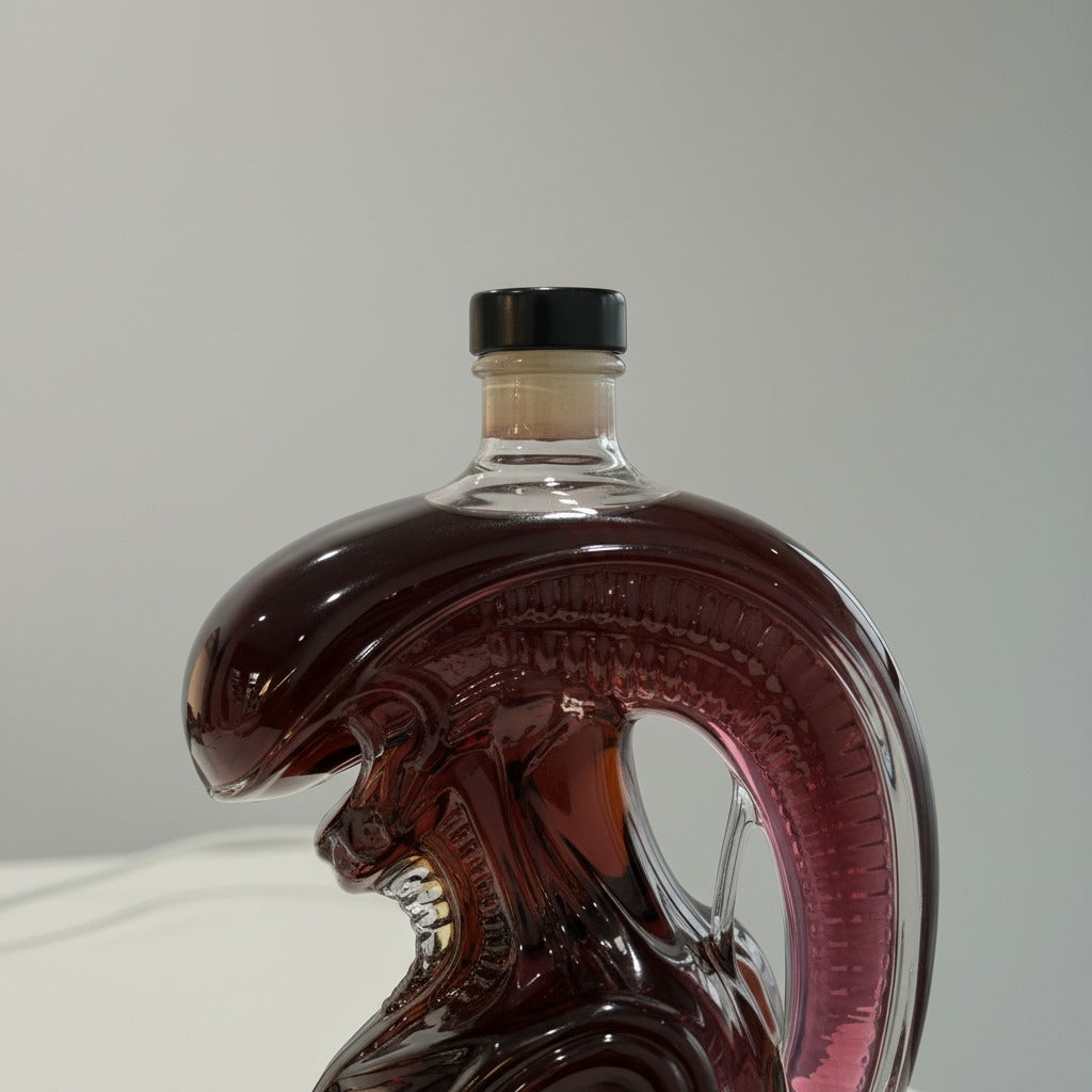 Alien Skull Wine Bottle – Creative Sculpted Glass Decanter (320ml)