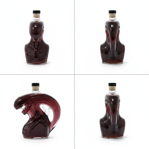 Alien Skull Wine Bottle – Creative Sculpted Glass Decanter (320ml)
