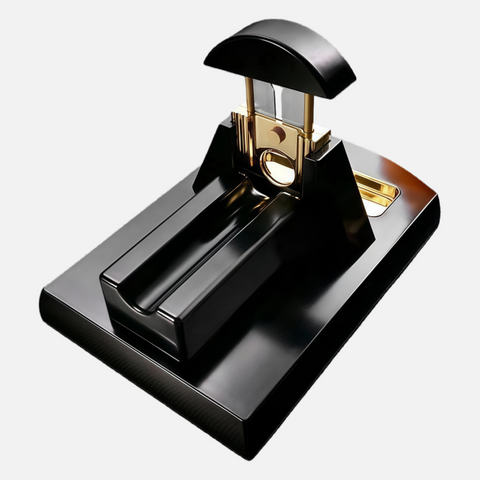 High-End Desk Cigar Cutter – Elegant Guillotine with Stand for Precision Cuts